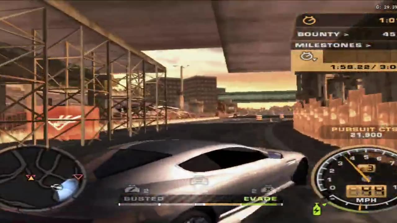 NFS Most Wanted Black Edition - Challenge Series Event 32 Retry(AetherSX2 HD)