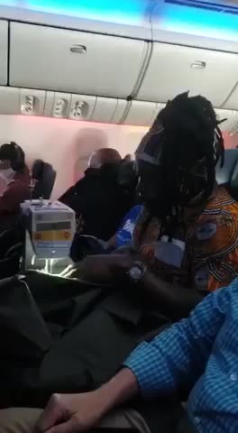 Women sewing in the aircraft