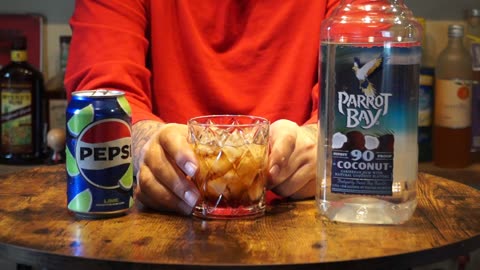 Parrot Bay 90 proof Coconut Rum & Pepsi Lime