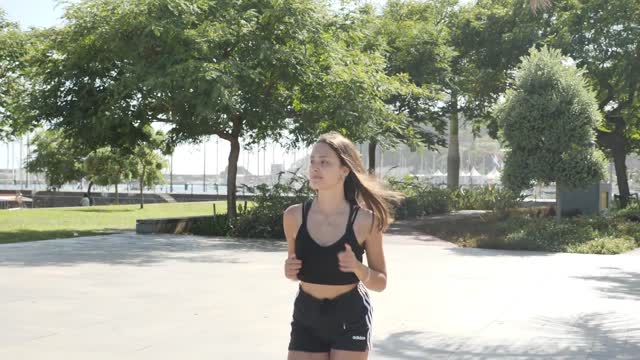 Woman jogging in the park