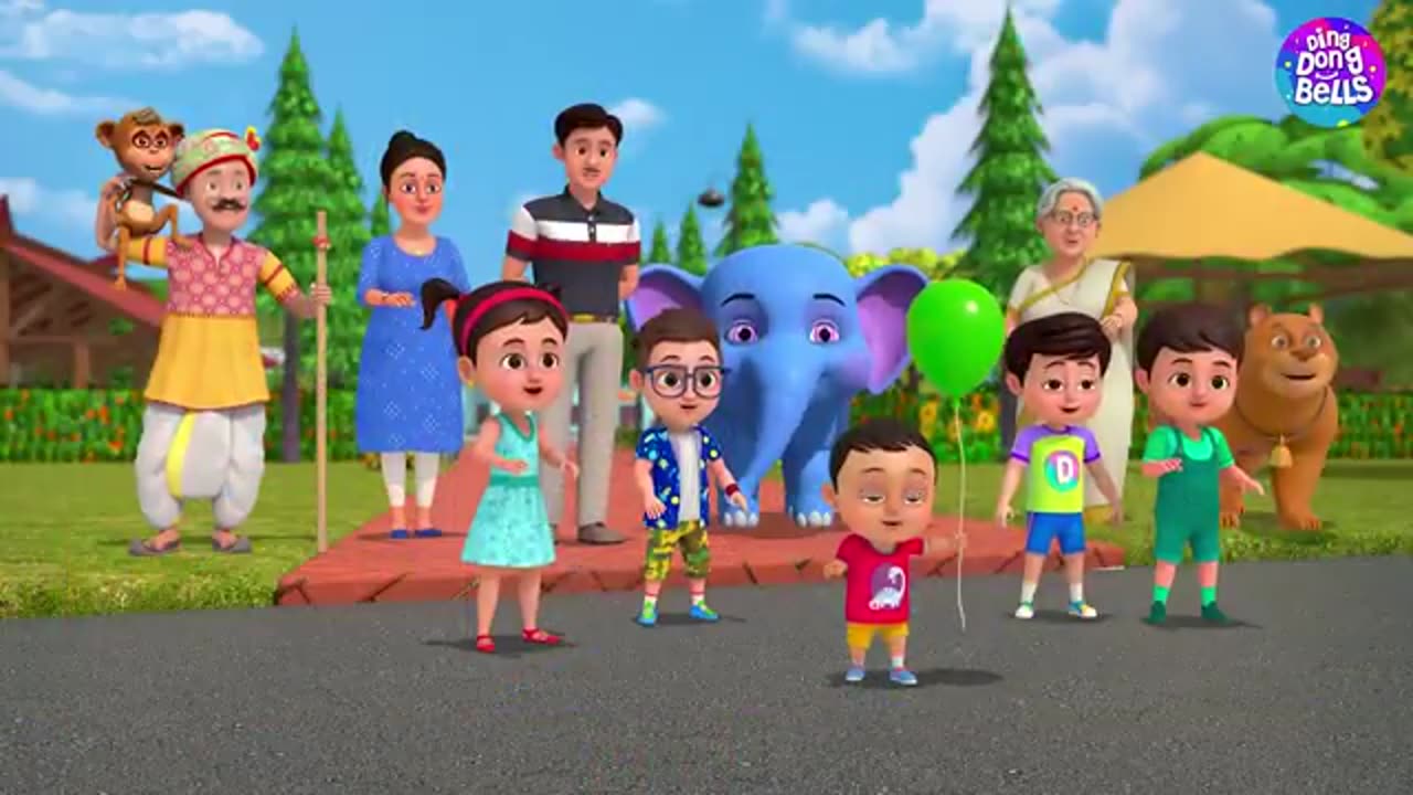 गुब्बारे वाला | Gubbare Wala | Hindi Baby Poem - Rhymes for Kids and Toddlers | Hindi Balgeet