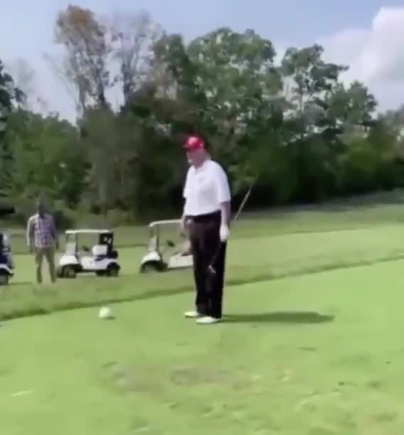 Donald Trump: You think Biden can hit a golf ball like that?
