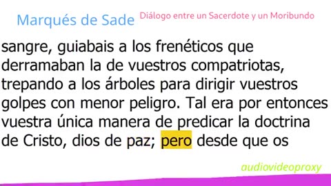 Marqués de Sade - Diálogo ente un Sacerdote y un Moribundo