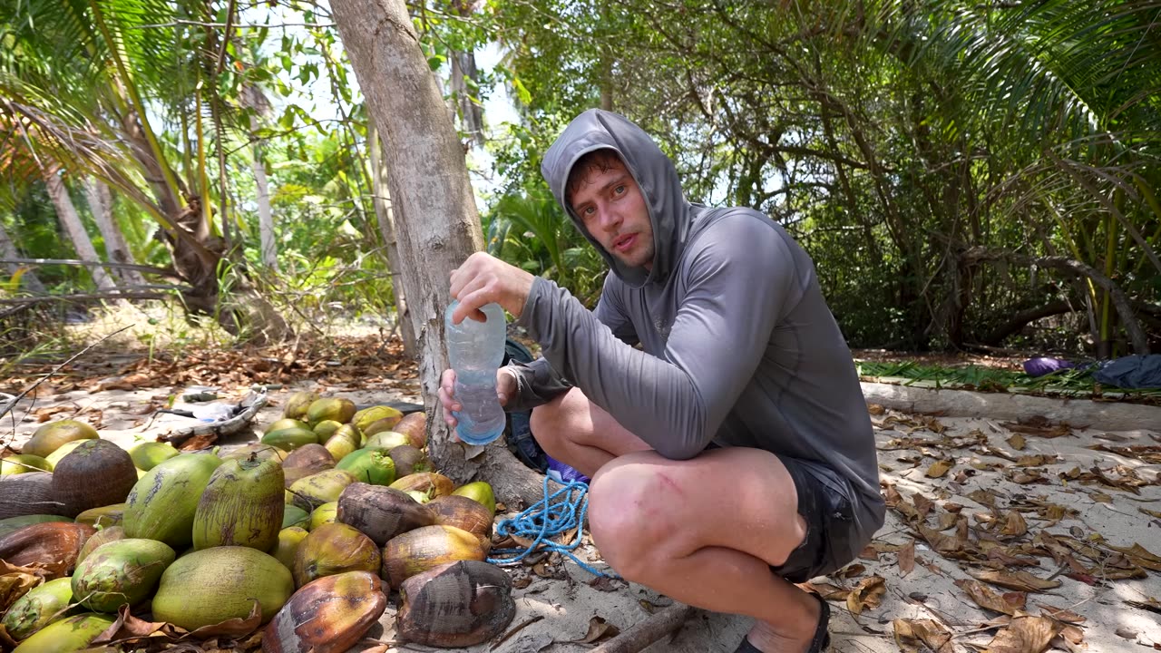 5 Days Solo Island Survival | No Food, Water, or Shelter