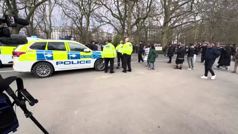 Aftermath of an assault and arrest today at speakers corner 3_31_24