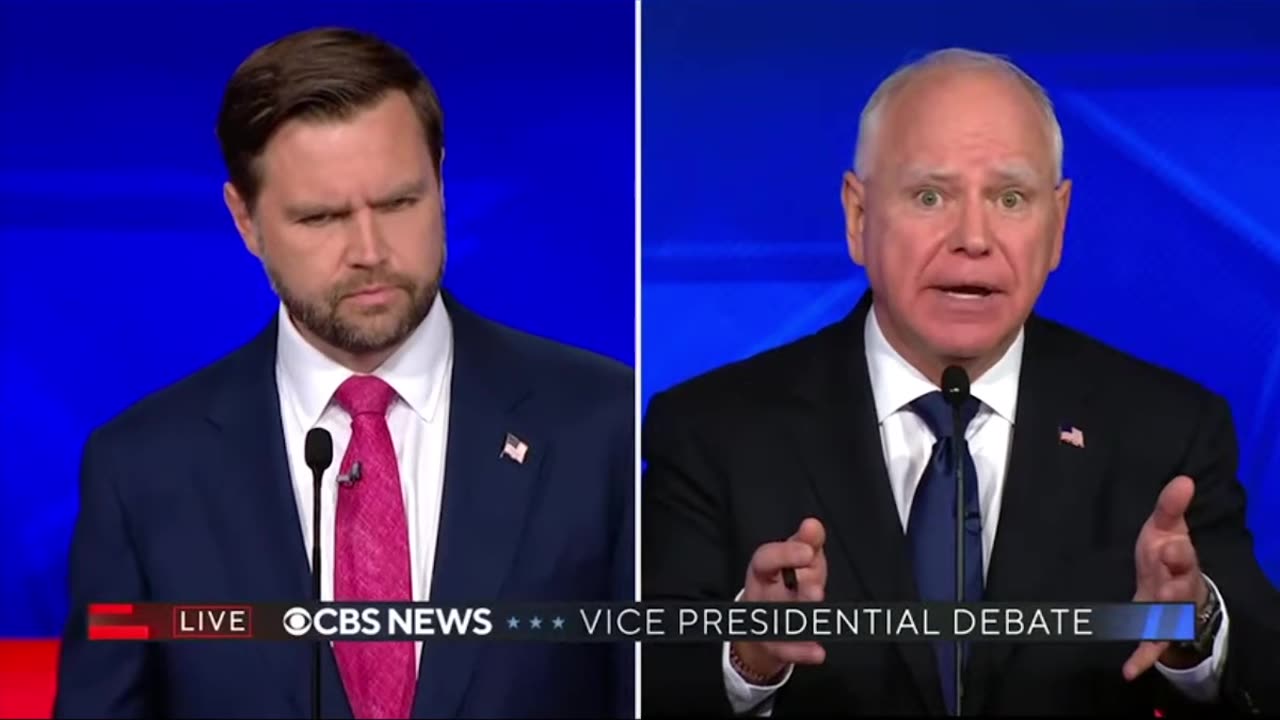 JD Vance and Tim Walz vice presidential debate