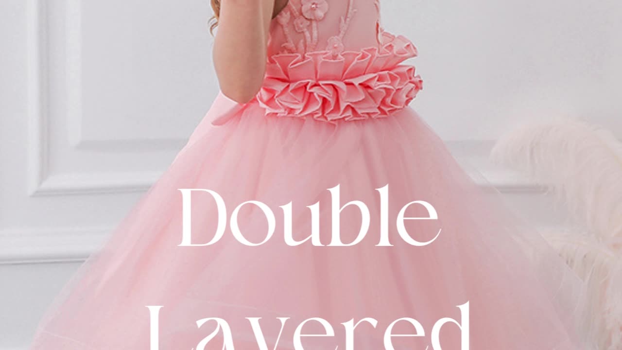 Pink Floral Bow Girl Dress | Kidztyle.com.au