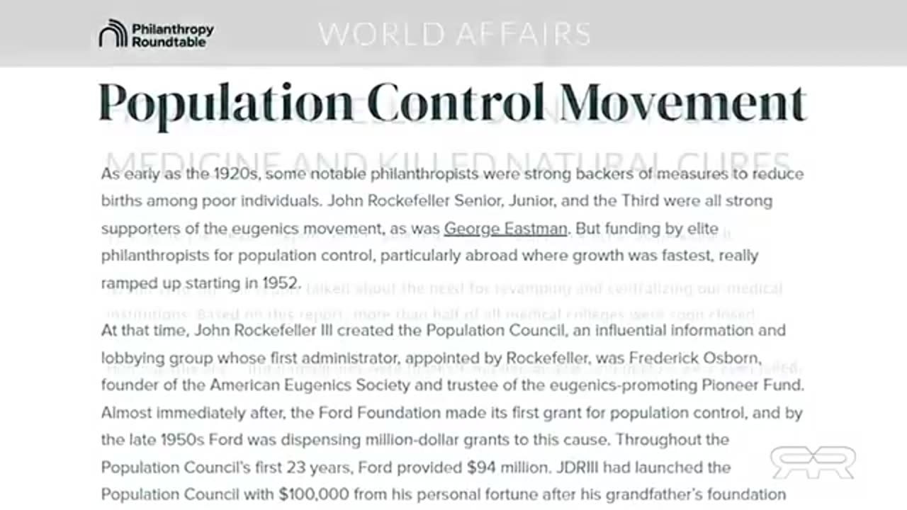 Rockefeller CIA Connections Deagel Depopulation Forecast