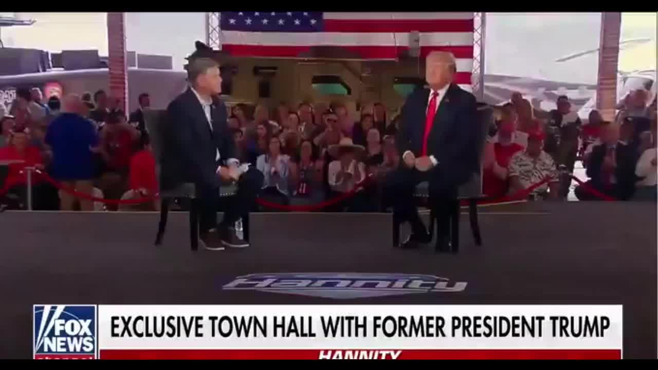 Trump asked if he wants to run for President in 2024 by Sean Hannity " Trump 2024 "