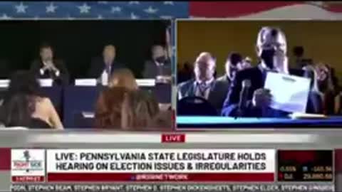 570,000 vote spike for Biden, 3,200 for Trump audience laughs at absurdity of the PA count.