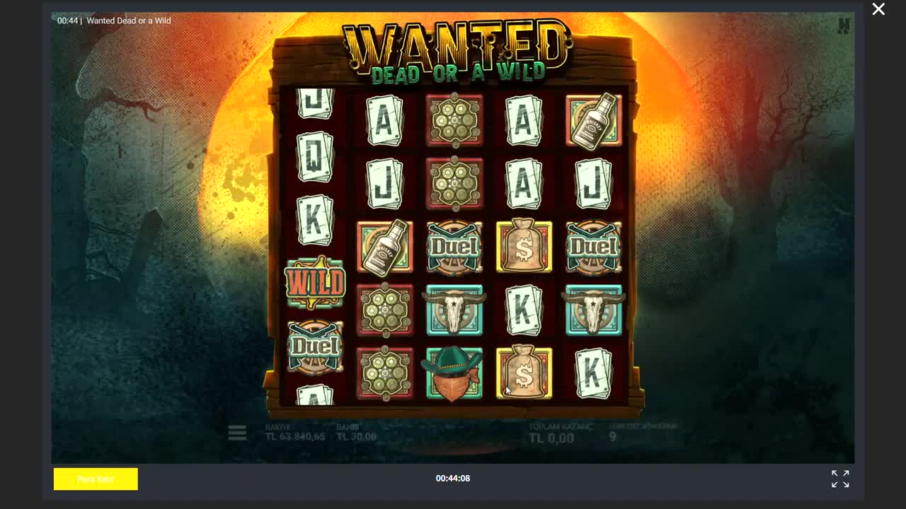 SLOT OYUNLARI 🤠💥 WANTED DEAD OR A WILD 🤠💥 HER YER VS OLDU ðŸ¤