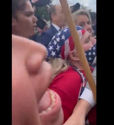 Marjorie Taylor Greene Attacked By Unhinged Leftists Outside Supreme Court, Has to be Rushed Away By Security