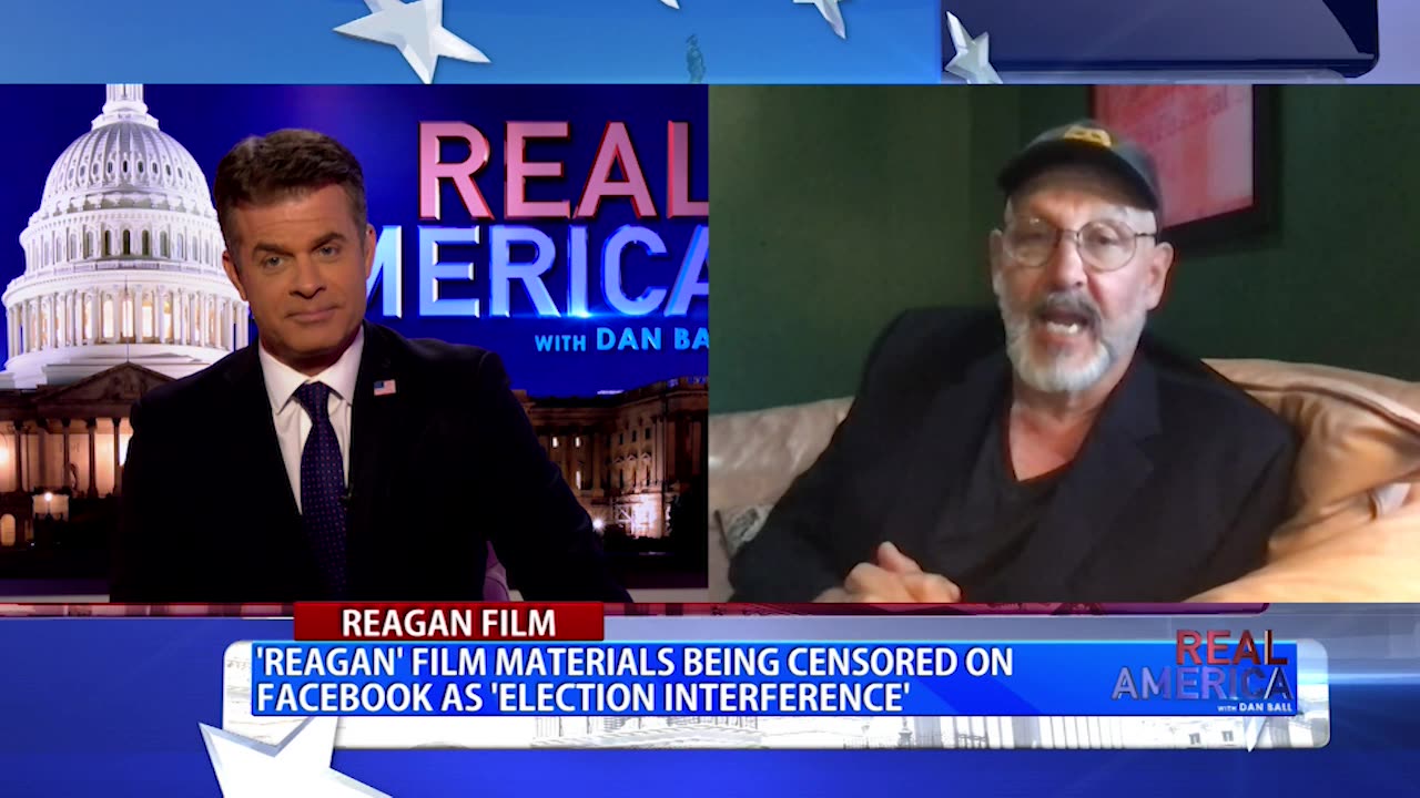 REAL AMERICA -- Dan Ball W/ Nick Searcy, 'Reagan' Film Already Being Censored, 8/22/24