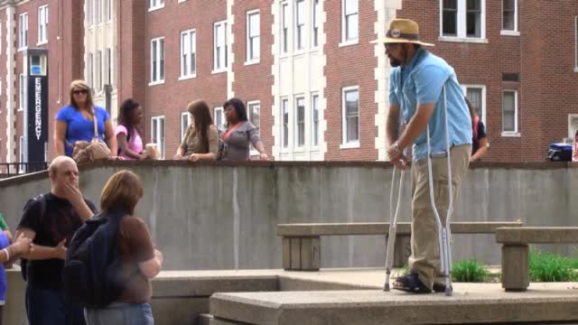 Open Air Preaching @ Morehead State University in Kentucky - Street Preacher Kerrigan Skelly