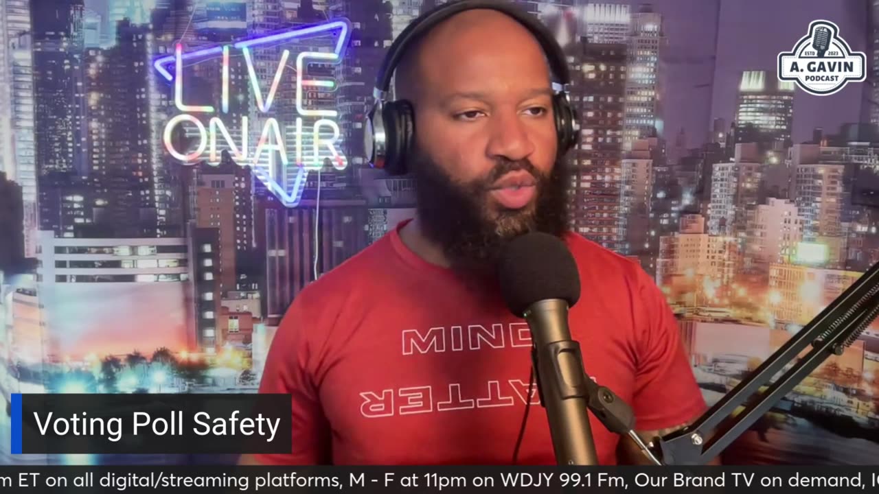 The Arrington Gavin Show "Voting Poll Safety"