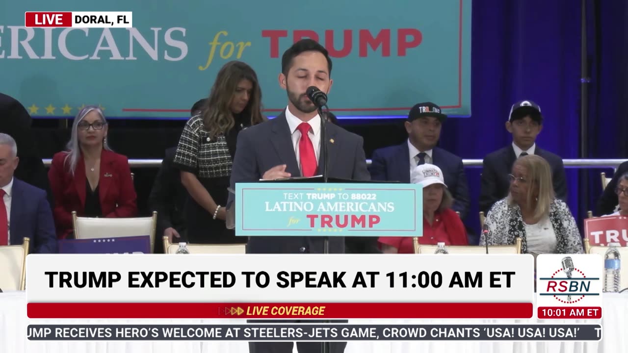 FULL SPEECH: Rep. Juan Carlos Porras Speaks at Latino Roundtable in Doral, FL - 10/22/24