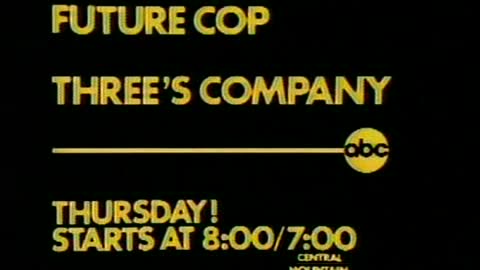 1977 - Future Cop Three's Company (Commercial)