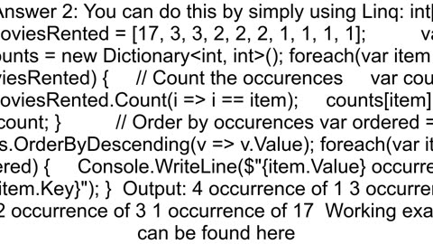 Count occurrences of number in array C