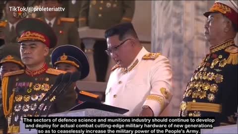 Kim Jong Un - The world is no longer a peaceful place, we must be prepared and modernize our forces