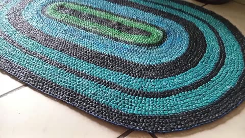 Easy DIY Plastic Rug! Turn Plastic Into Carpet!