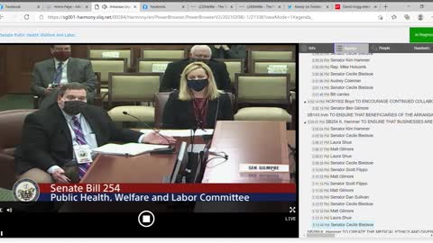 debate on SB254, the no fines for mask mandates bill,