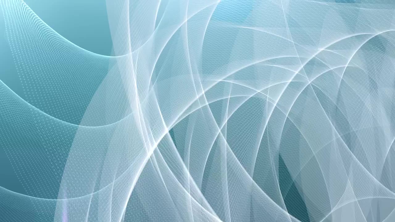 Abstract curved and transparent shapes in motion