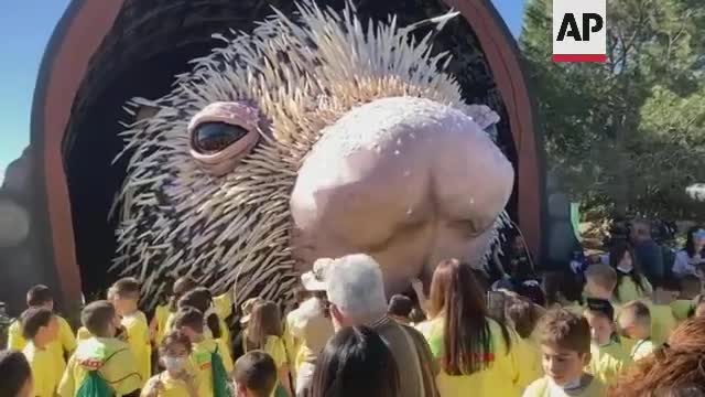 Quills and thrills as prodigious porcupine puppet unveiled