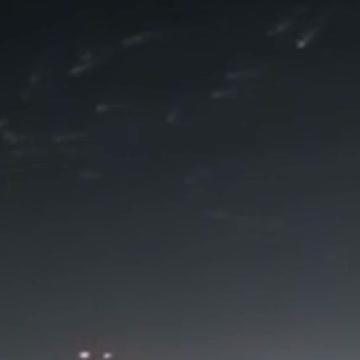 UFOs caught on camera during a live news eve