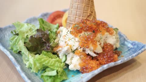 ポテトサラダ【 餃子拉麺酒場 暖暮 ( ギョウザラーメンサカバ ダンボ ) 】 ＜ ばりうま / 福岡 / 博多 / グルメ / 人気 / 天神 / 大名 ＞