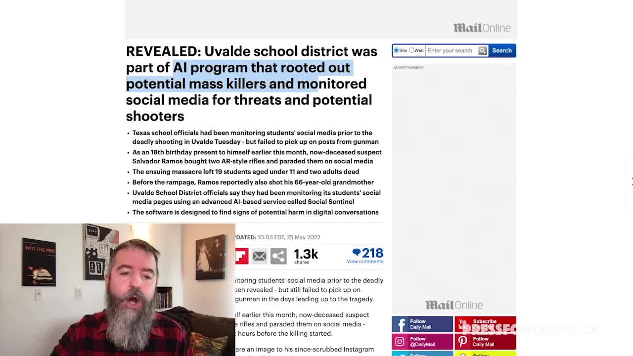 Uvalde School District Was Using A.I. To Monitor Students Social Media To Prevent Possible Threats