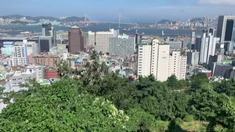 The view from Ibagu road in Busan, korea