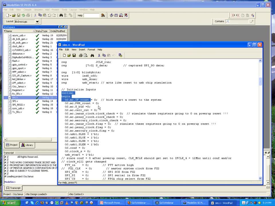 Verilog Lecture 4 of 10 - 2009