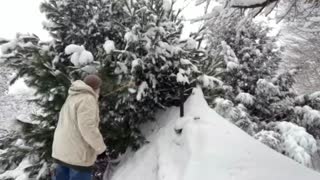 Snow on the Teepee