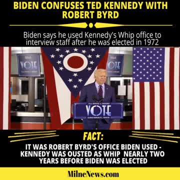 Joe Biden confuses Ted Kennedy with Robert Byrd...