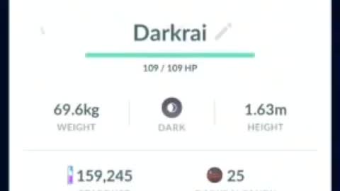 Darkrai Caught In Pokemon Go