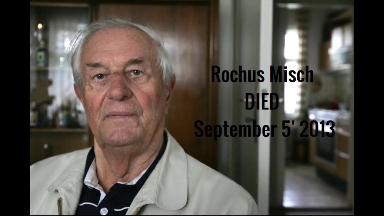 Interview with Hitlers BODYGUARD ROCHUS MISCH about Hitler HD