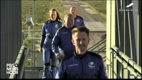 William Shatner launches into space on Blue Origin NS-18