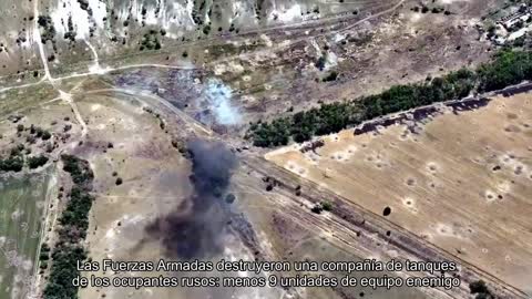 The Armed Forces destroyed a tank company of the Russian occupiers: Minus 9 units of enemy equipmen