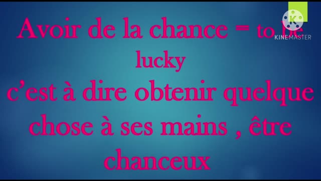 Expressions avec l'auxiliaire avoir