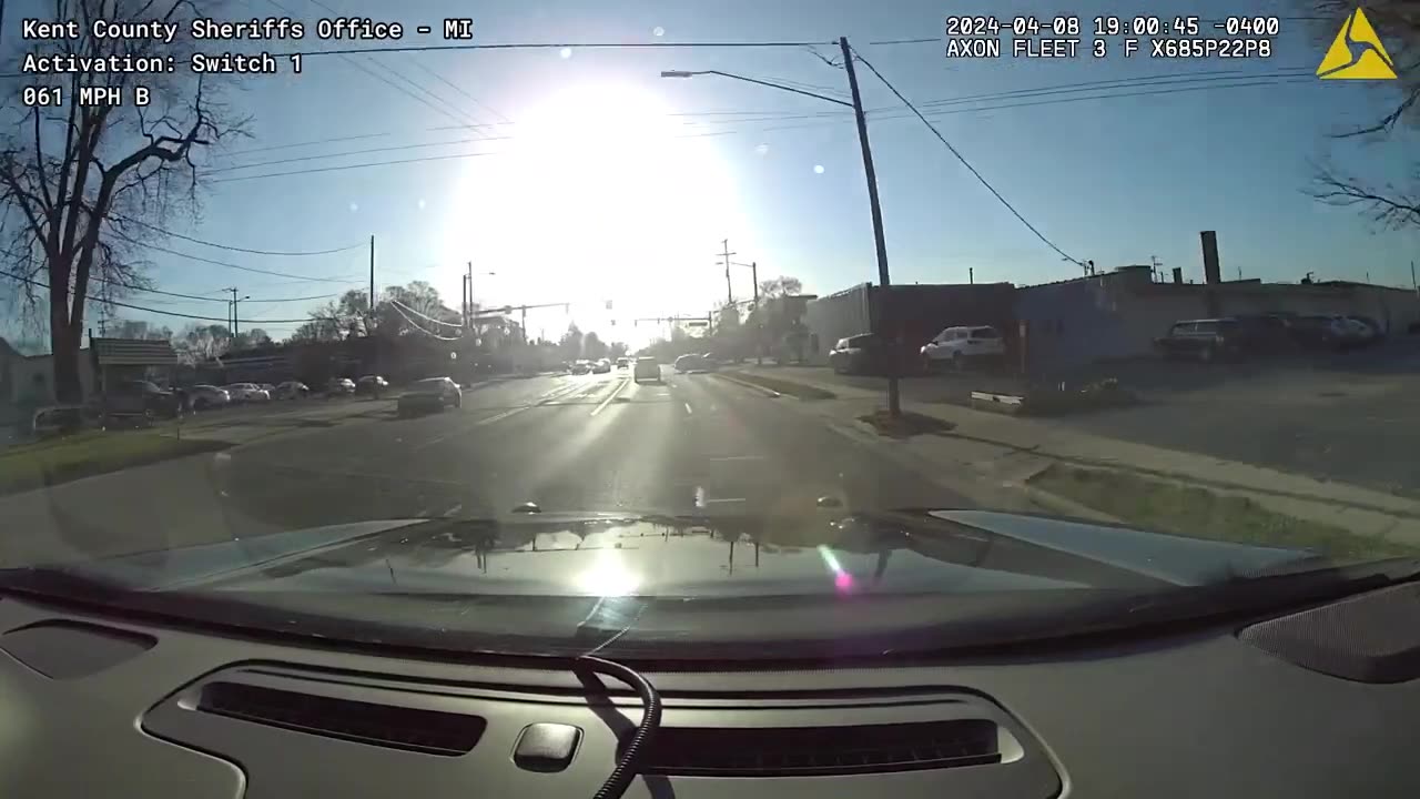 dash cam footage of fleeing teen struck by patrol car