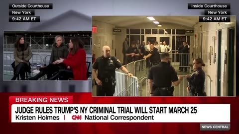 Trump will face his first criminal trial in March