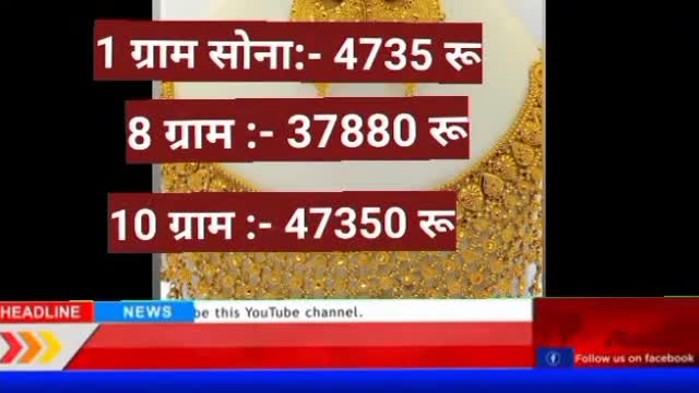 Gold news today।। gold price today।। silver price today।।Gold price