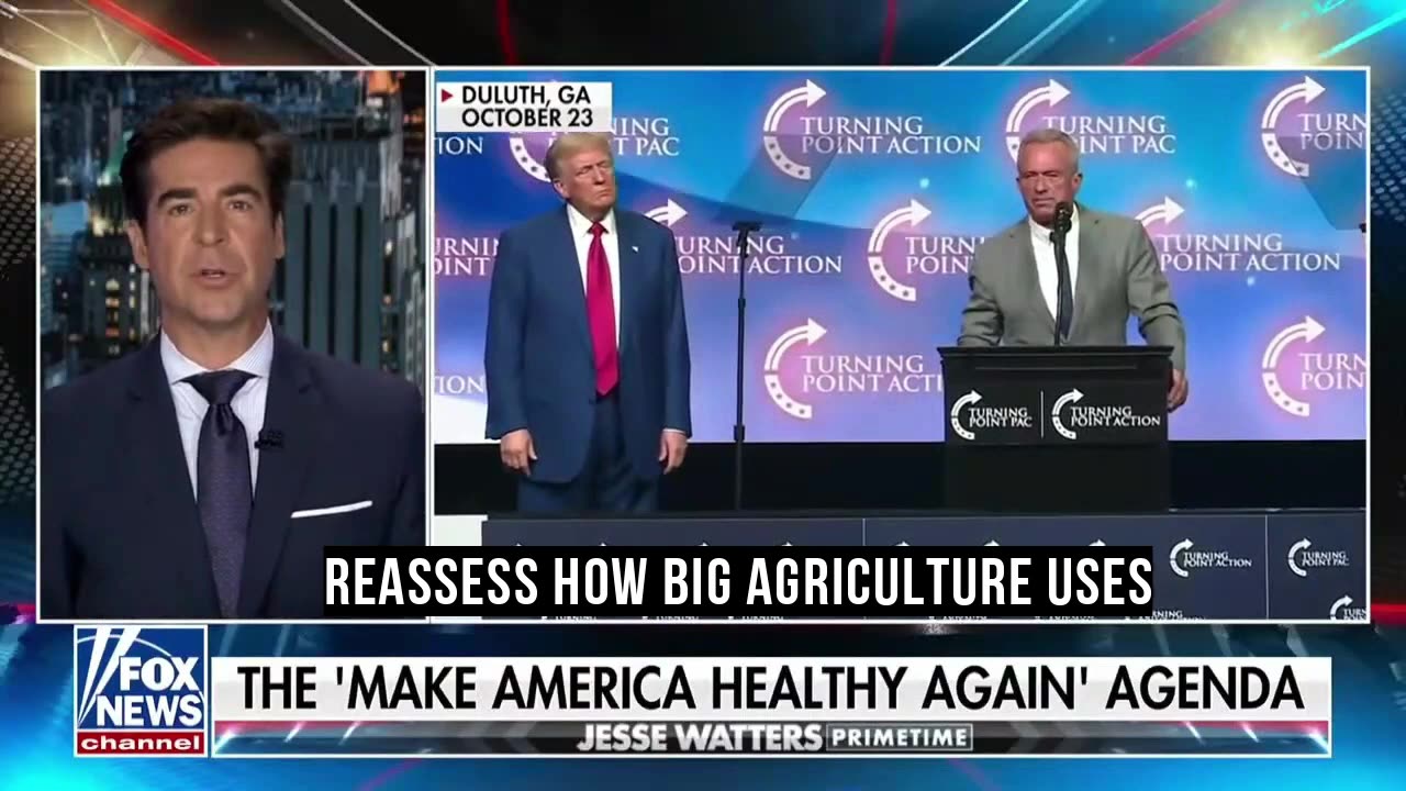 Jesse Watters about the "Make America Healthy" again agenda