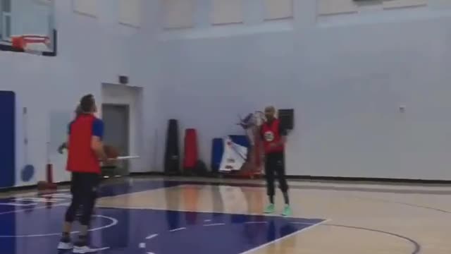 Indoor basketball training