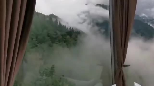 Wake up in the clouds above Georgia..