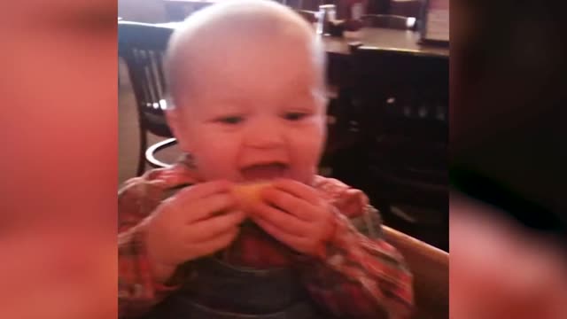 Try Not to Laugh - Cute baby making faces