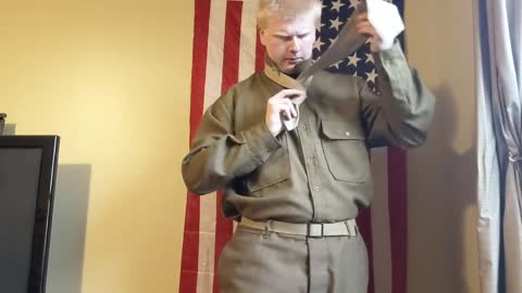 WWII US army enlisted overseas dress uniform.