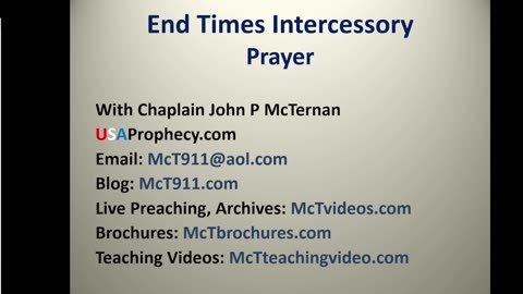 End Times Prayer and Intercession