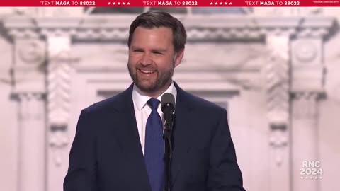 J.D. Vance gives speech "President Trump is America last hope"