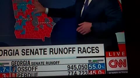 Video of Perdue going from 774,723 to 742,323 votes,